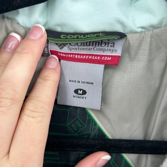 COLUMBIA Convert Base TRX Women's Blue Full Zip Waterproof Snow Jacket Medium - Picture 7 of 9